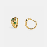 Cosimo Hoop Earrings Emerald