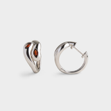 Cosimo Hoop Earrings Garnet
