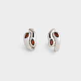 Cosimo Hoop Earrings Garnet