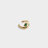 Cosimo Ear Cuff Emerald