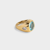 Giulia Cocktail Ring Aquamarine