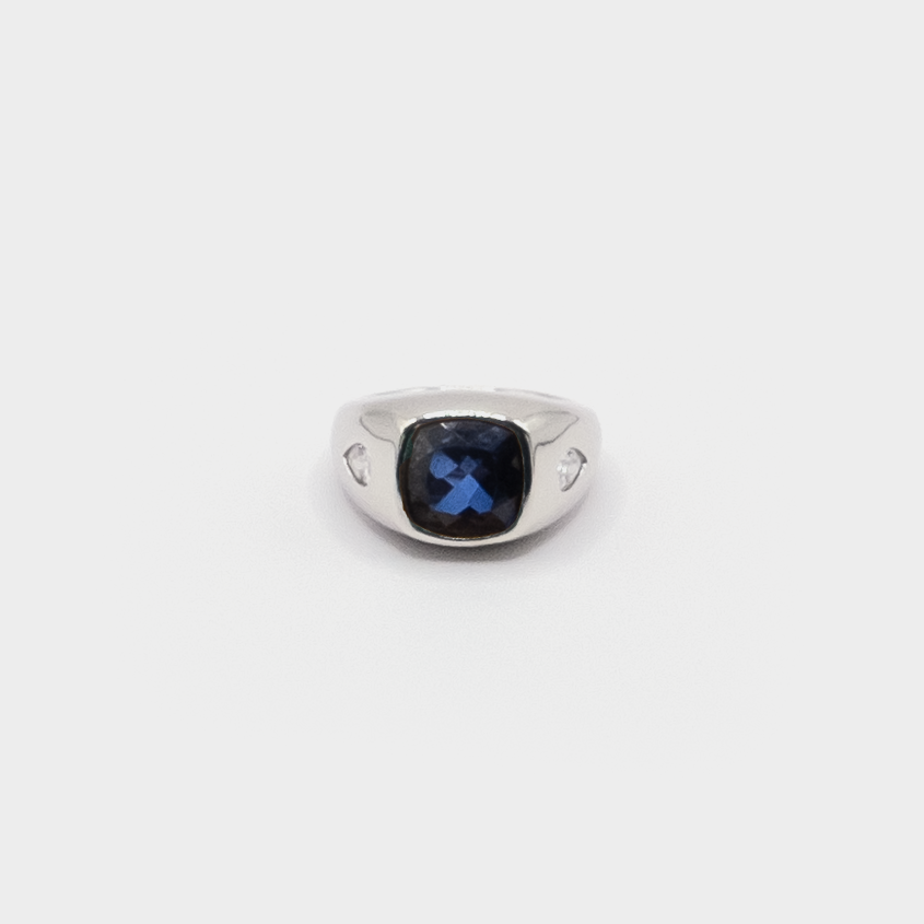 Giulia Gem Ring in White Gold