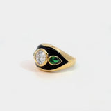 Luna Nera Cocktail Ring