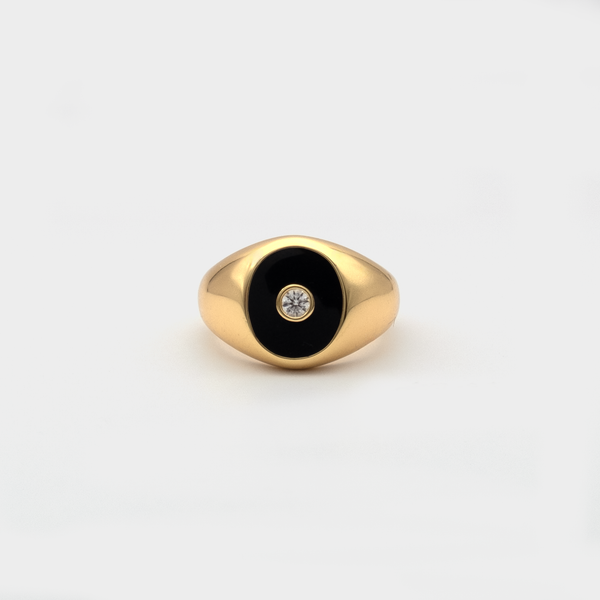 Luna Nera Pinky Ring – MOMA'S EYE