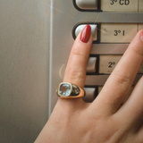 Giulia Pinky Ring Aquamarine