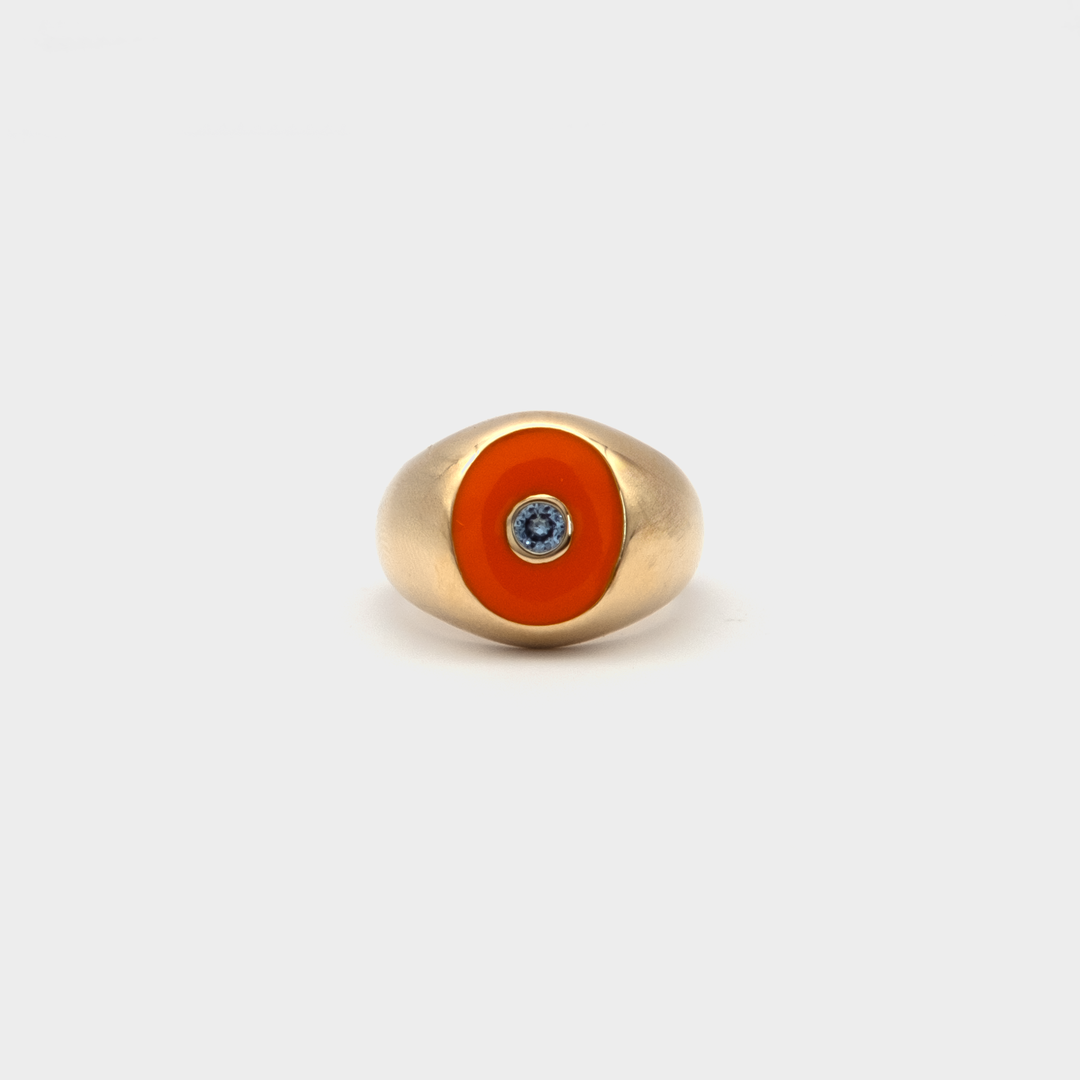 Sole Blu Pinky Ring – MOMA'S EYE
